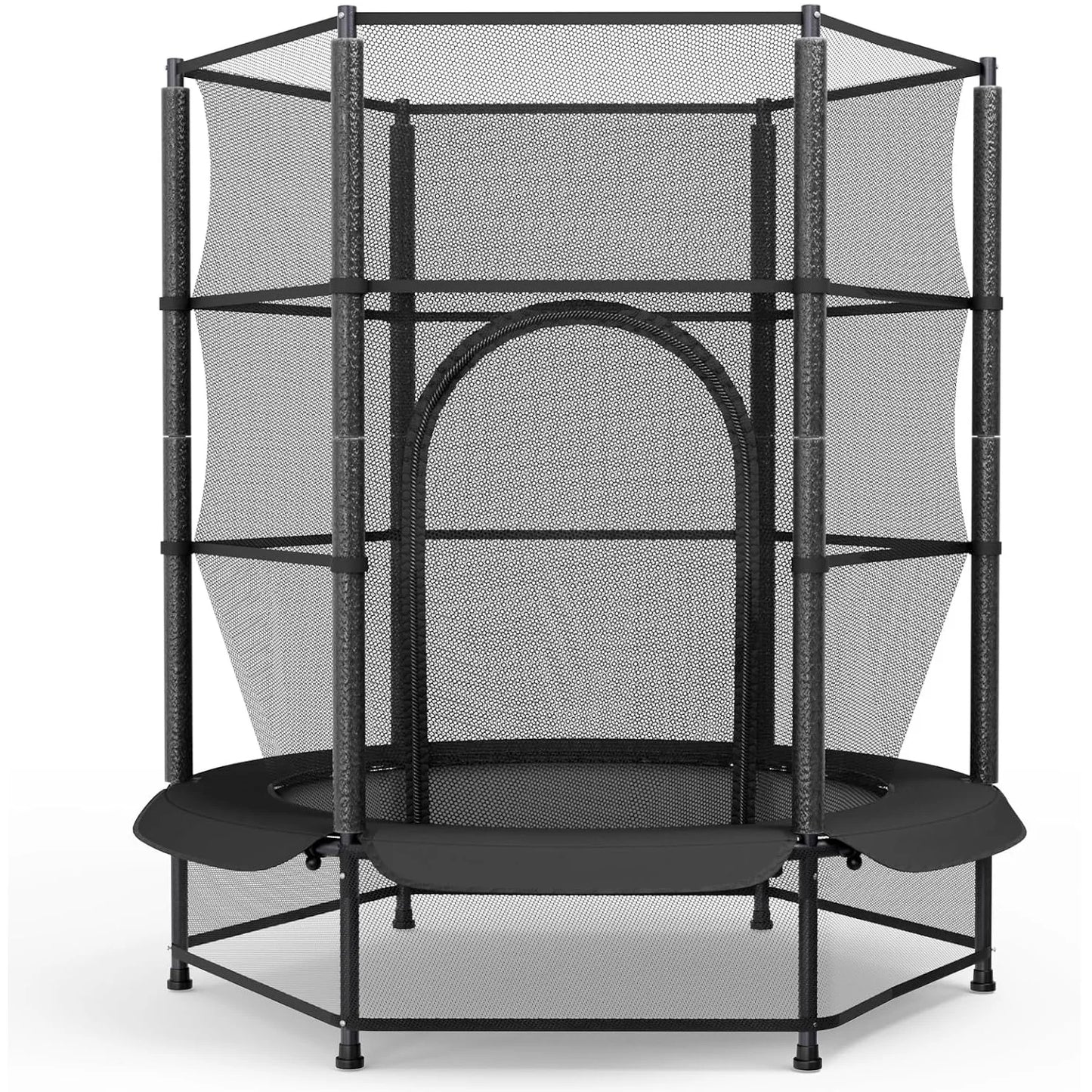 Trampoline – Kindertrampoline – Springkussen – Buitenspeelgoed – Speeltoestel – Ø 140 cm – Veiligheidsnet Met Ritssluiting