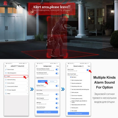 Techage 8CH 5MP HD POE CCTV Security Camera System Home Video Surveillance NVR Kit Face Detection Outdoor IP Camera Set Xmeye - QUORE