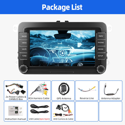 ESSGOO Android 14 6G 128G Carplay Car Radio For Volkswagen Passat b6 b7 golf 5 6 Polo Jetta Skoda Multimedia Player GPS WiFi RDS