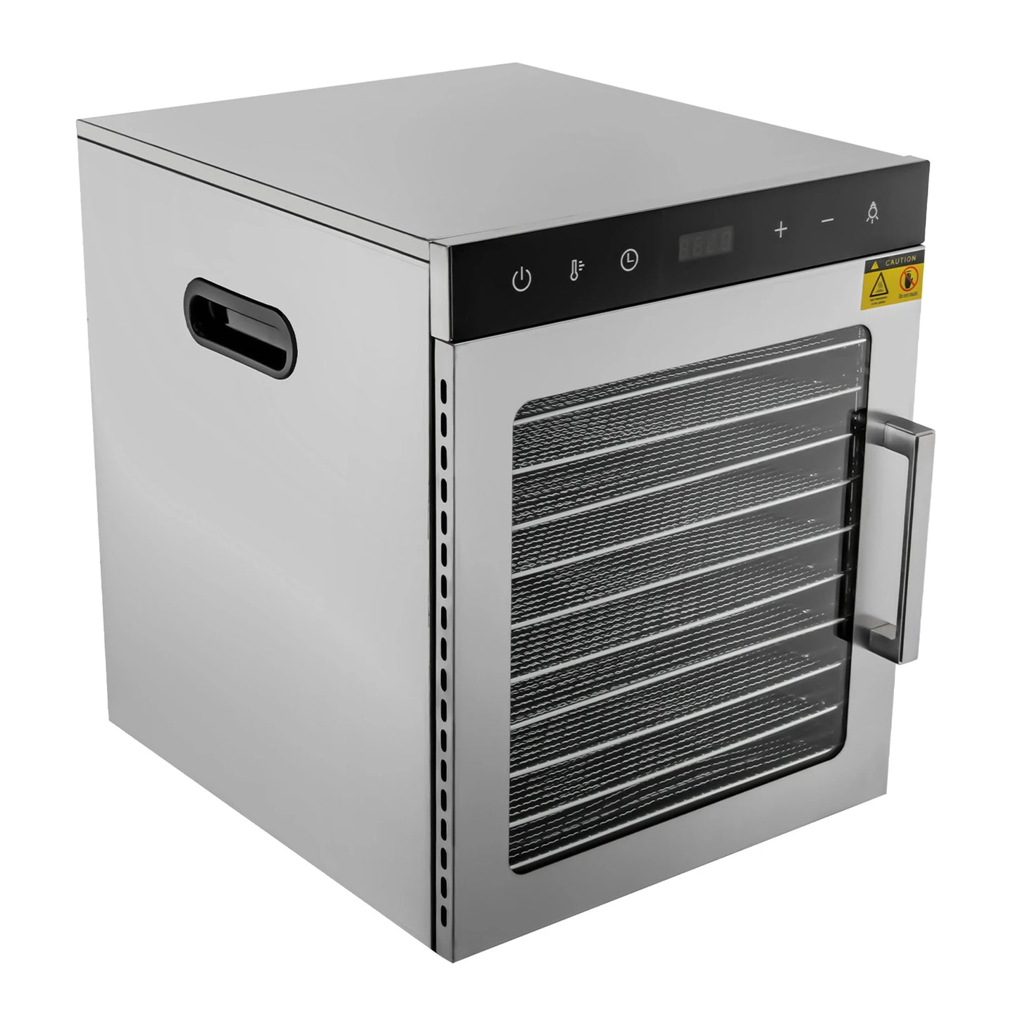 Voedseldroger – Voedseldehydrator – Fruitdroger – Snackdroger – Droogoven – 10 RVS Trays – 800W Vermogen & Digitale Temperatuurregeling