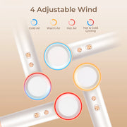 Haardroger - Haardroger met Diffuser - Supersnel Drogen - 4 Warmtestanden - 2 Snelheden - 1600W - Wit