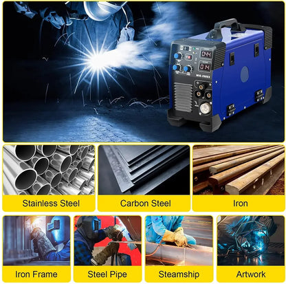3-In-1 Lasmachine – Lassen Inverter – Mig Lasapparaat – Tig Lasser – Mma Machine – 20-200 Ampère – Geïntegreerde Draadvoeder