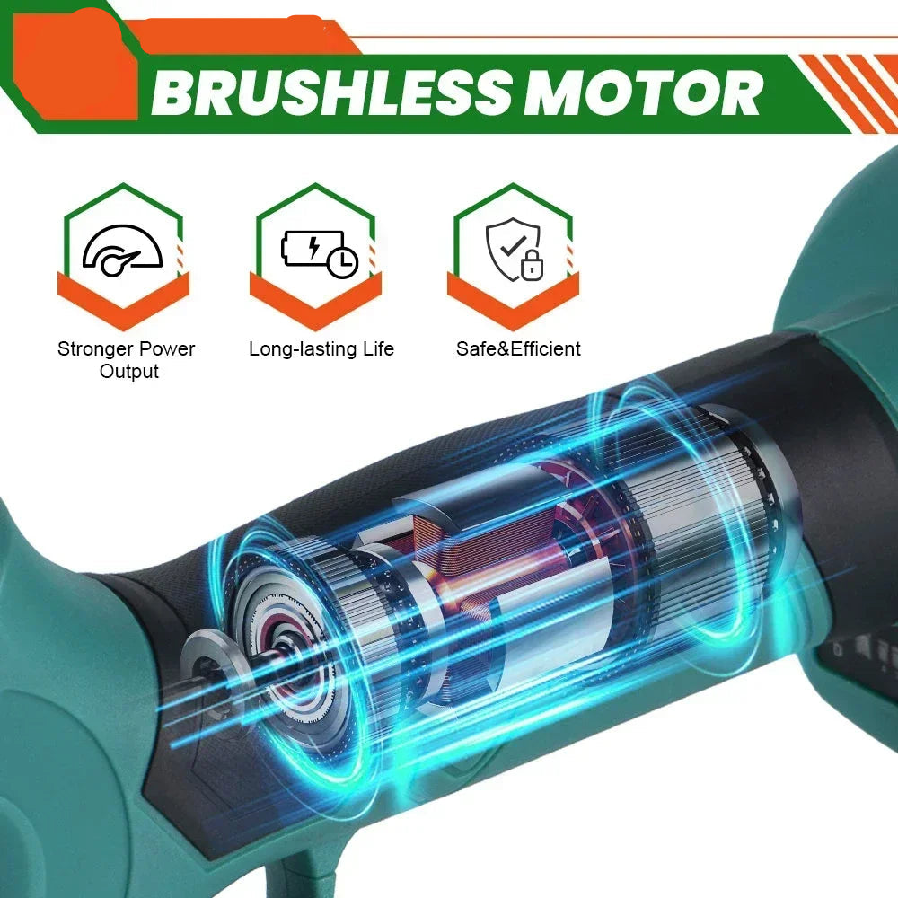 Elektrische Snoeischaar - Heggenschaar - Takkenschaar - Draadloos - Tuin Snoei Schaar - 500W - 4 Snelheden – Voor 21V/18V Accu – Inclusief 1 Accu en EU Stekker – Ideaal voor Bomen, Fruitbomen en Bonsai