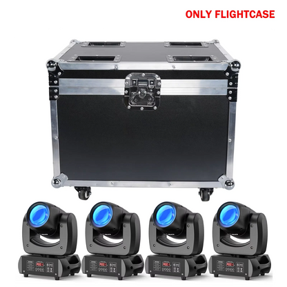 Flightcase Moving Head – Vervoerskoffer Lichtcase – Transportkist Lichtbox – Beschermkoffer Verlichting – Op Maat Gemaakt – Premium Lederlook – EVA Foam Bescherming – Ingebouwd Accessoirevak – Afmetingen 54,5x52x39 cm