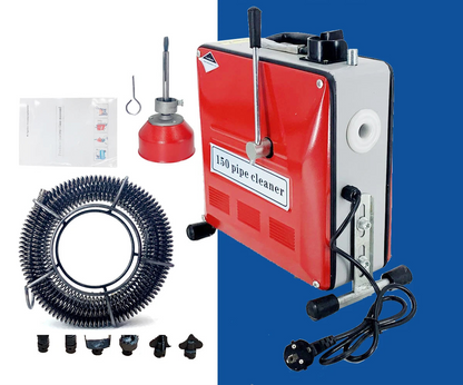 Buisreinigingsmachine – Ontstoppingsmachine – Afvoerreiniger – Pijpspiraal – 900W Motor – Voor Pijpen 20-110 Mm