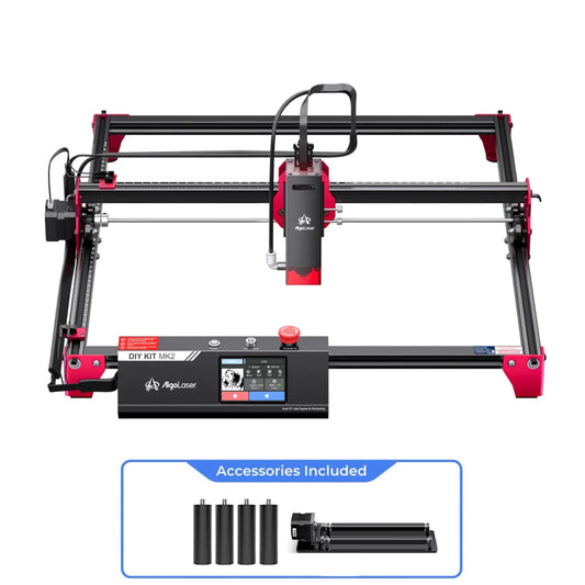 AlgoLaser 10W Laser Engraver with Rotary Roller Riasers Desktop Laser Engraving Machine for Beginners Metal Tumblers Logo Gift - QUORE