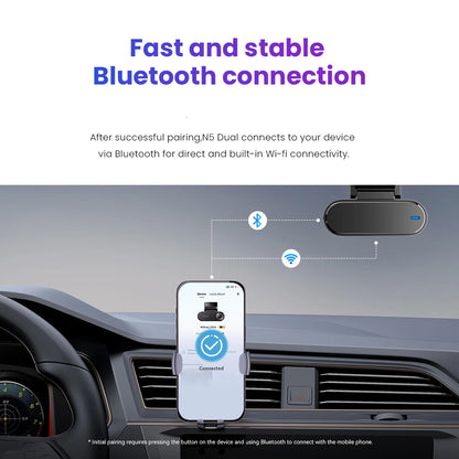 Dashcam voor Auto – Navigatiesysteem – 4K Dual Voor- en Achtercamera – GPS Navigatie – ADAS-ondersteuning – Nachtzicht – Spraakbesturing – Ultra HD Autocamera - QUORE