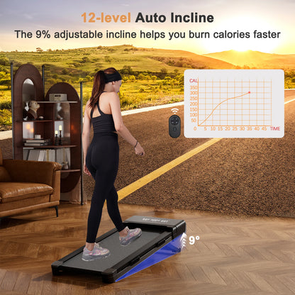 Loopband – Inklapbare Loopband – Wandelband – Fitnessapparaat – Loopmat – 2,5 PK Motor – Variabele Snelheid 1-10 km/u