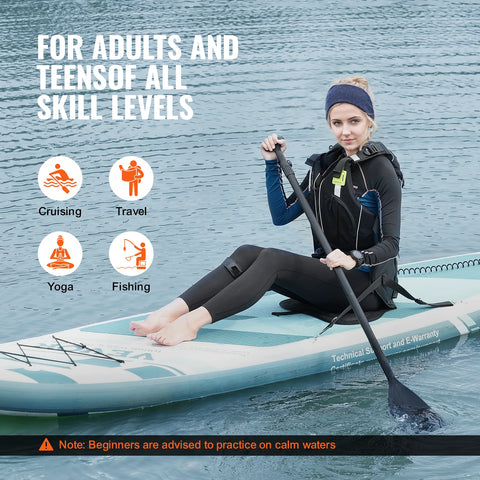 SUP Board - Supboard - Sup Board Inflatable - Kayak - Paddle Board - Kayak - Inflatable Stand Up Paddle Board - with removable Kayak Seat Paddle - 10.6ft x 33in x 6in