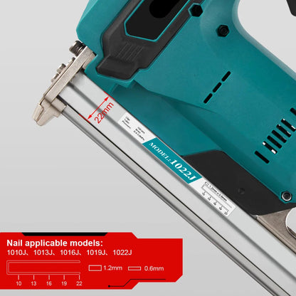 Spijkerpistool - Accu Tacker - Elektrische Tackers - Nagelpistool - Draadloos - 1022J - Nietpistool - Draadloze Spijkernagelmachine Niet Inbegrepen Accu Houtbewerkingsgereedscha - Zonder batterij - QUORE