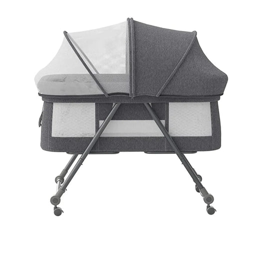 UBRAVOO Bijzetbed - Co-sleeper - Hoogte Verstelbaar - Stille wieltjes - babybed - QUORE