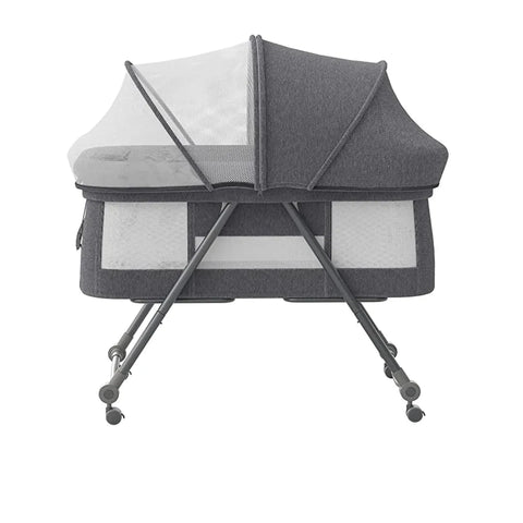 UBRAVOO Bijzetbed - Co-sleeper - Hoogte Verstelbaar - Stille wieltjes - babybed - QUORE