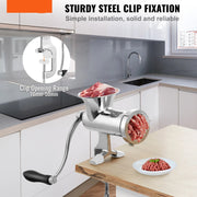 Manual Meat Grinder - Food Processor - Food Robot - Vegetable Slicer - Food Processor - Mincer - Silver