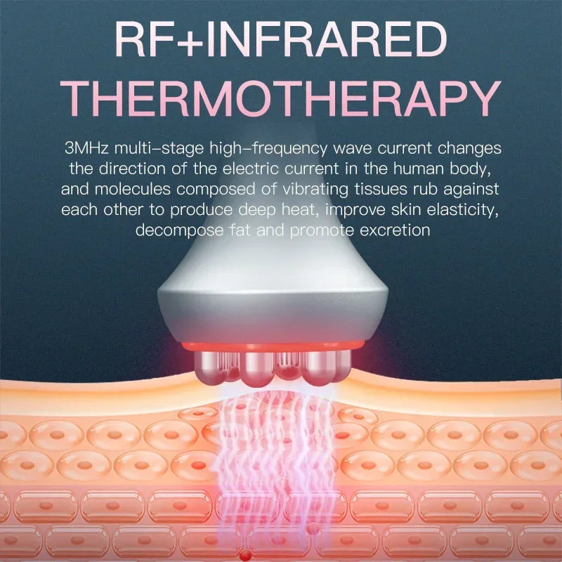 6-In-1 Ultrasonische Vetverbrandingsmachine – Vetreductie Apparaat – Cavitatie Machine – Lasertherapie – Vacuümtherapie – 80 kHz Ultrasoon – 300W Vermogen - QUORE