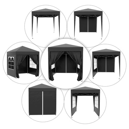 Inklapbaar Buitenpaviljoen – Tuinpaviljoen – Partytent – Overkapping – Beschutting – 2 X 2 Meter – Water- En UV-Bestendig