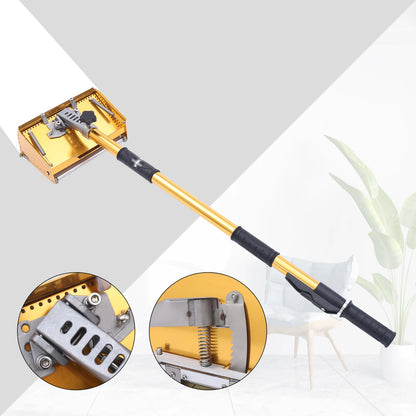 Portable Drywall Master Tools Plastering Flat Finishing Plaster Box Tool 9.8'' W/ 40-63.8'' Extendable Handle Max 64'' Length