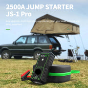 Jumpstarter - Jumpstarter voor Auto - 12V - 2500A - 10W - Startapparaat voor Auto - Jumpstarter met Powerbank - Multifunctionele Jumpstarter - Zwart