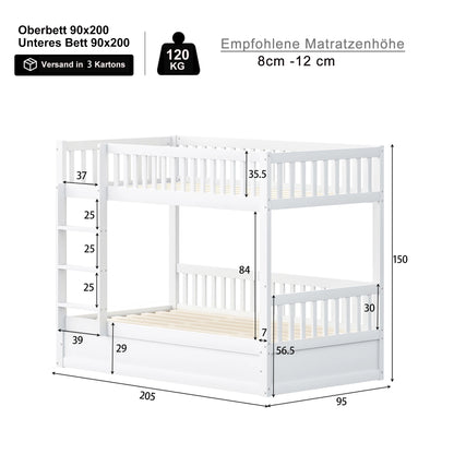 Bedframe – Tweepersoonsbed – Platformbed – Opbergbed – Gestoffeerd Bed – 180x200 cm – Beige Linnen – 4 Laden – Gouden Decoratie