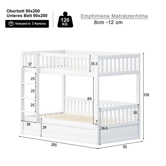 Bedframe – Tweepersoonsbed – Platformbed – Opbergbed – Gestoffeerd Bed – 180x200 cm – Beige Linnen – 4 Laden – Gouden Decoratie