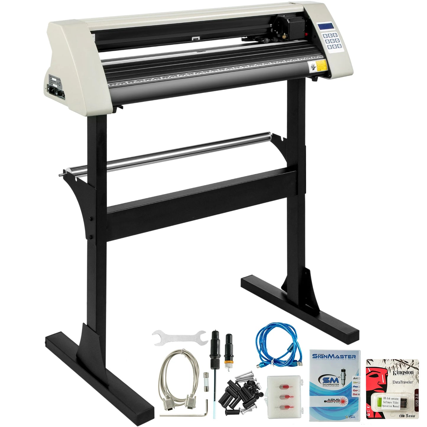 Vinyl Snijplotter – Vinyl Cutter – Snijmachine – Plotter – Sticker Maker – 28 Inch Snijbreedte – Robuuste Standaard - Wit