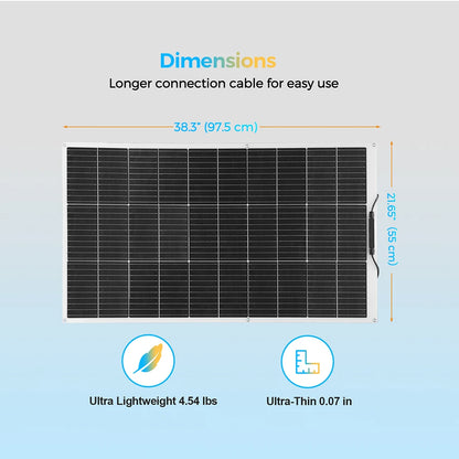 Zonnepaneel - Zonnepanelen - Monokristallijn - 200W - 20A - Zonne-kit - Lichtgewicht - Waterdicht - Flexibel