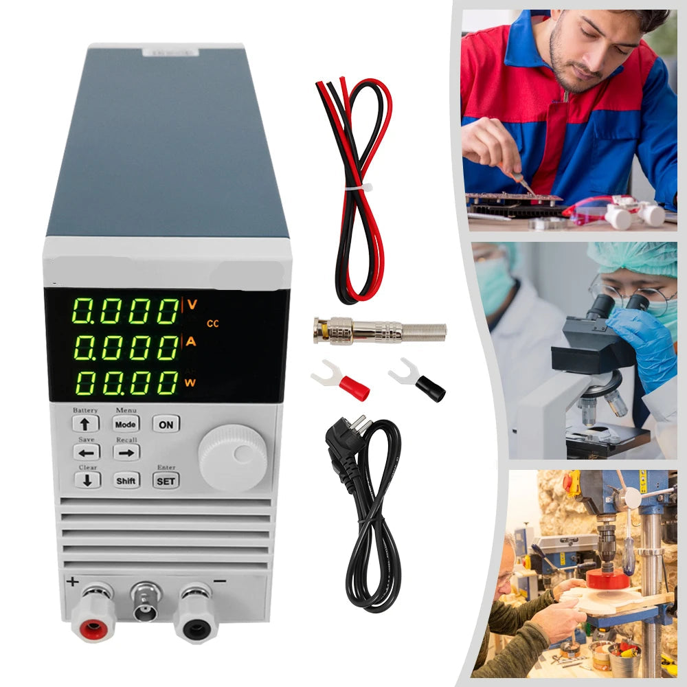 AC/DC Voedingsregelaar – Stroomregelaar – Spanningsregelaar – Labvoeding – DC Voeding – Nauwkeurig Tot 150V 40A – Compact Design 30x9x18 cm