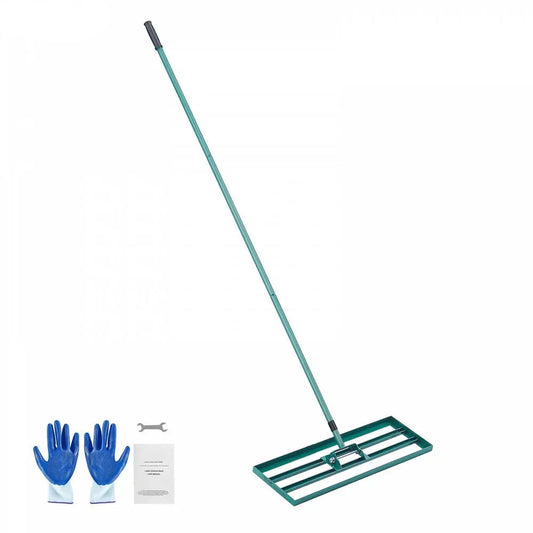 Gazonhark - Bladhark - Hark - Nivelleringshark - Gazon Leveler - Robuuste Bodemplaat - voor Tuin - Golf - Gazon - Achtertuin - Aluminiumlegering - 91.4 x 25.4 x 205 cm - Groen