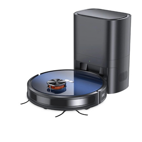 Robot Vacuum Cleaner - 2-in-1 - Mopping Function - Emptying Station, Self-emptying Base - 3000Pa Suction Power - 2.5L Dust Bag - LDS Navigation - 150 mins Runtime - Save up to 5 Maps - App &amp; Voice Control - EU Plug - Gradient Blue