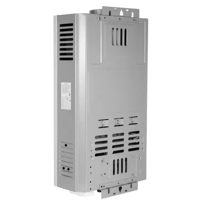 Vevor - Draagbare doorstroomwaterverwarmer - LPG Propaan Gasverwarmer - Tankloos - Wandmontage - 16L 32KW - Zilver