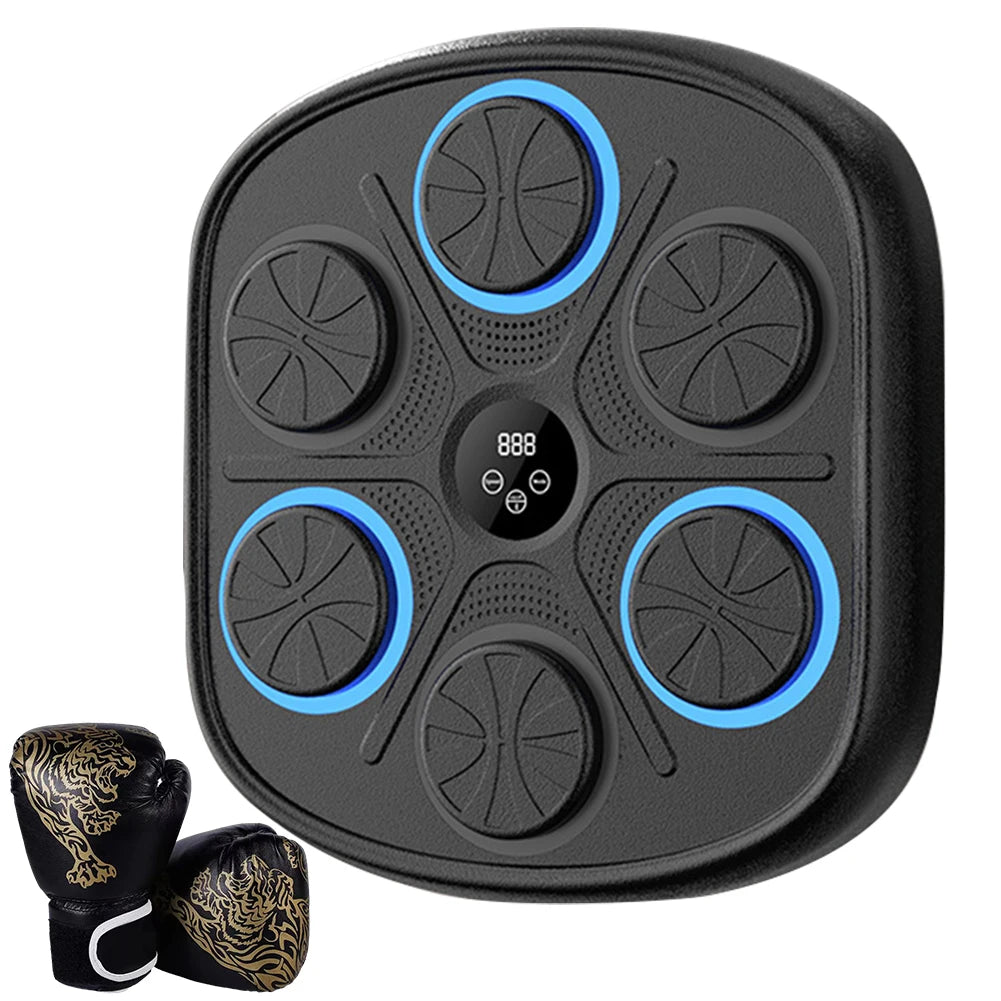 Music Boxing Machine Bluetooth Punching Training Equipment BT Link Boxing Wall Target Workout Machine for Home Exercise Gym