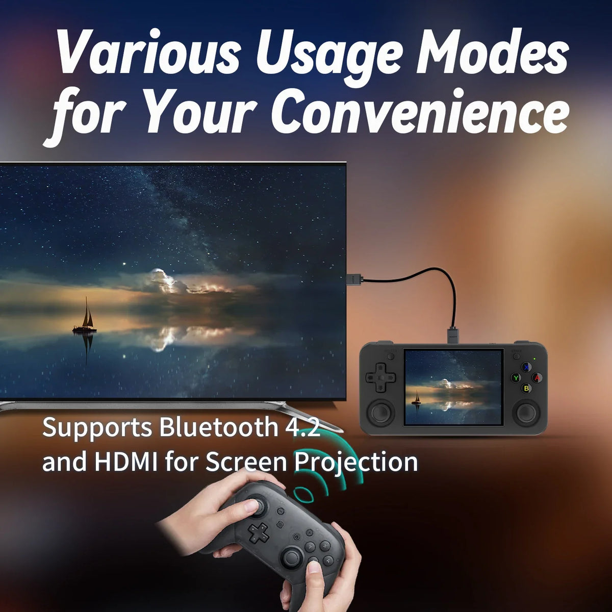 Anbernic Rg35xx H Open-Source Handheld Portable Retro Ps Arcade Game Gba Game Retro Psp Handheld Game Console A Gift For Boys - QUORE