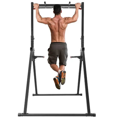 Power Tower – Dip Station – Pull-Up Bar – Klimrek – Fitnessstation – Verstelbare Hoogte 175-230 cm – Maximaal Draagvermogen 200 kg