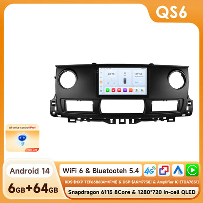 Hizpo Snapdragon Carplay Ai Systems Android Car Radio for Renault Master 2003 - 2011 Multimedia Video Player Gps Autoradio Rds
