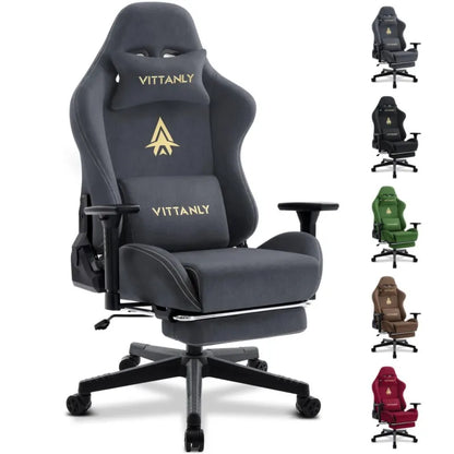 Gamingstoel – Gamestoel – Gaming Chair – Game Stoel – Bureaustoel – Ergonomisch Design – Hoogwaardig Suède - QUORE