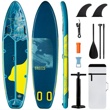 Opblaasbare Paddleboard – Inflatable Board – SUP Board – Watersportboard – Stevige PVC Constructie – Draagvermogen 175 Kg - Blauw