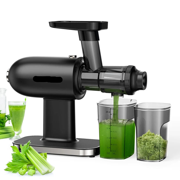 Slow Juicer - Cold Press - Slow Juicer - Slow Masticating Juicer Machine - met Omkeerfunctie - Hoge Sapopbrengst - Gemakkelijk Schoon te Borstelen & Stil