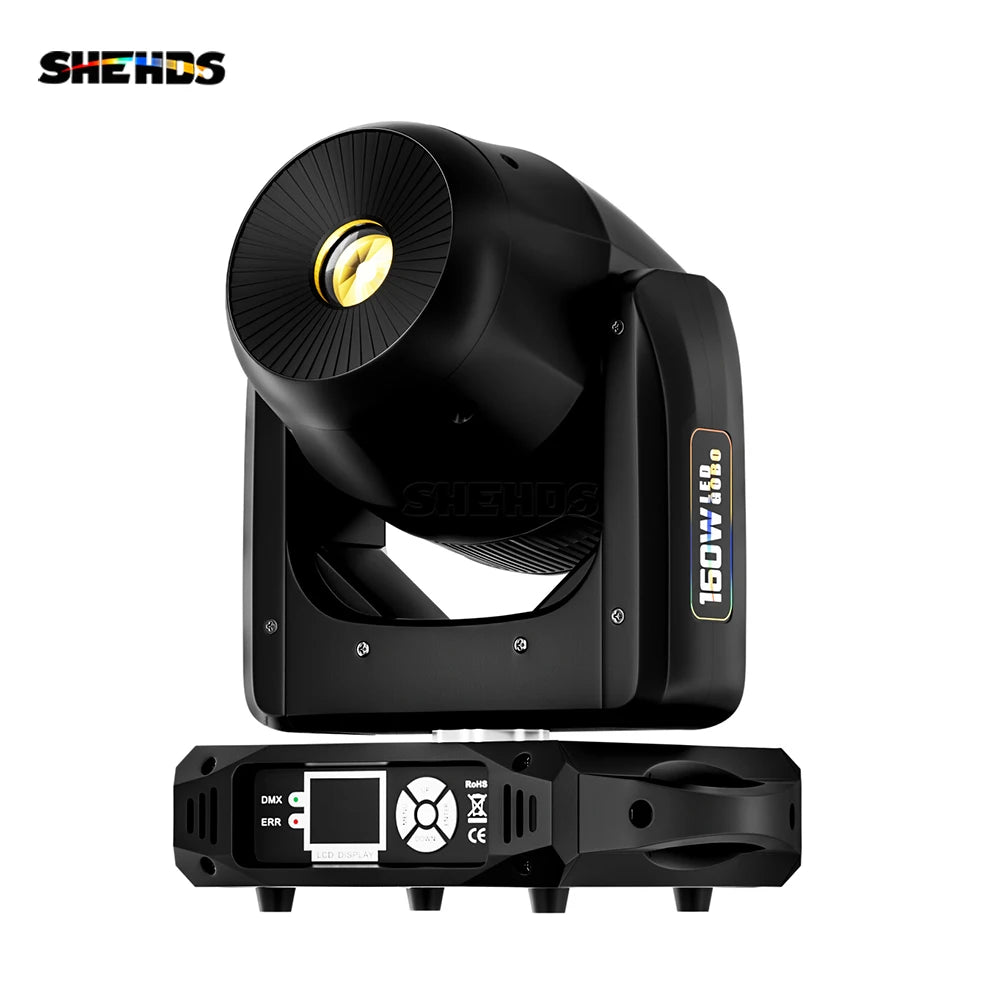 Moving Head – Podiumverlichting – DJ Verlichting – Discolamp – Lichtshow – 160W LED Spot – 540° Pan & 270° Tilt - QUORE