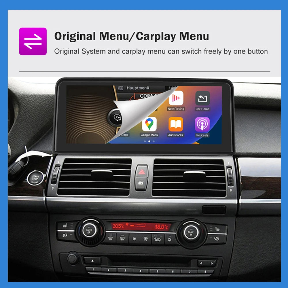 Multimedia Speler – Autonavigatie – Touchscreen Radio – CarPlay Speler – Android Auto Unit – 10,25 Inch Scherm – Draadloze Connectiviteit - QUORE
