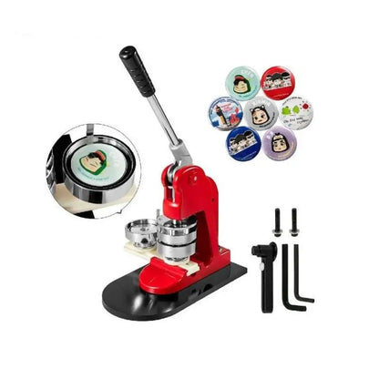 Button Maker – Buttonmachine – Badge Maker – Speldmaker – Knopenmaker – 44 Mm Formaat – Gietijzeren Constructie