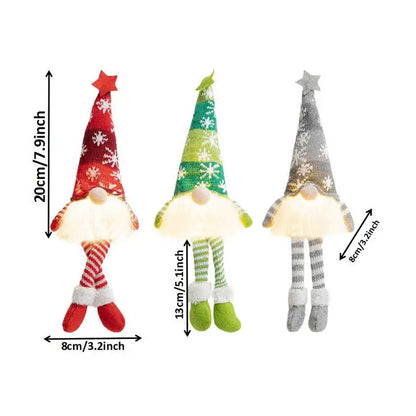 Advent Calendar - Toys - Playset - Holiday Countdown Calendar - Christmas Lighted Gnome - Glowing Gnome Dolls - Collectible Gnome Plush Dolls - 24 Days - Set A