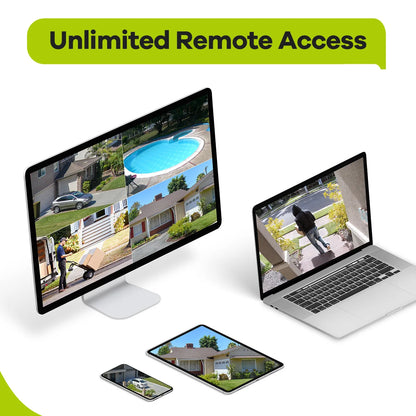 Beveiligingscamerasysteem - 3MP Camera - 8CH NVR - Menselijke - AI-detectie -  Openlucht - Buiten - Draadloos - CCTV camerasysteem - IP66 Waterdichte - Bewakingscamera - Beveiligingscamera -  Bedraad CCTV Systeem met Audio en Nachtzicht - 4 Stuks - Wit