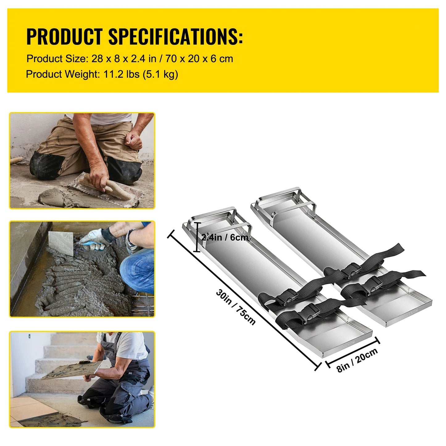 Complete Waterdichte Douchekit – Waterkering – Doucheplek – Douchezone – Douchebak – 96,5x152,4 Cm – Roestvrijstalen Afvoerrooster -  38x60inch ABS