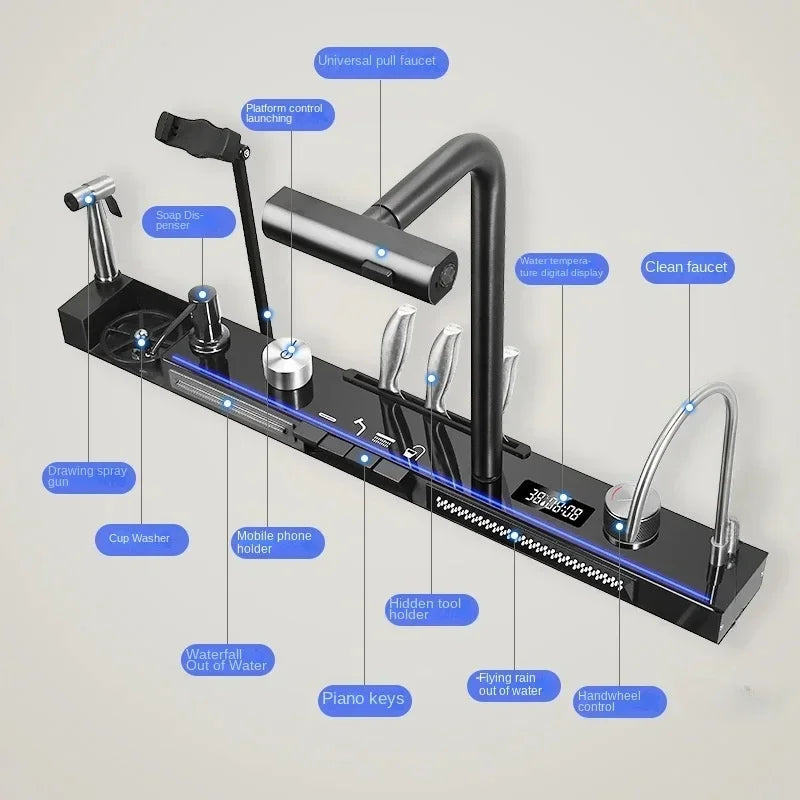 Roestvrijstalen Wasbak Keuken – Enkele Bak – Keukenspoelbak – Vaatwasserbak – Afwasbak – 80x45 cm – Duurzaam 304 Roestvrij Staal – Rechthoekig Design - QUORE