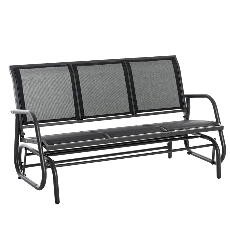 Tuinbank – Tuinmeubel – Schommelbank – Buitenbank – 3-Persoons – Metalen Frame – Weerbestendig Mesh