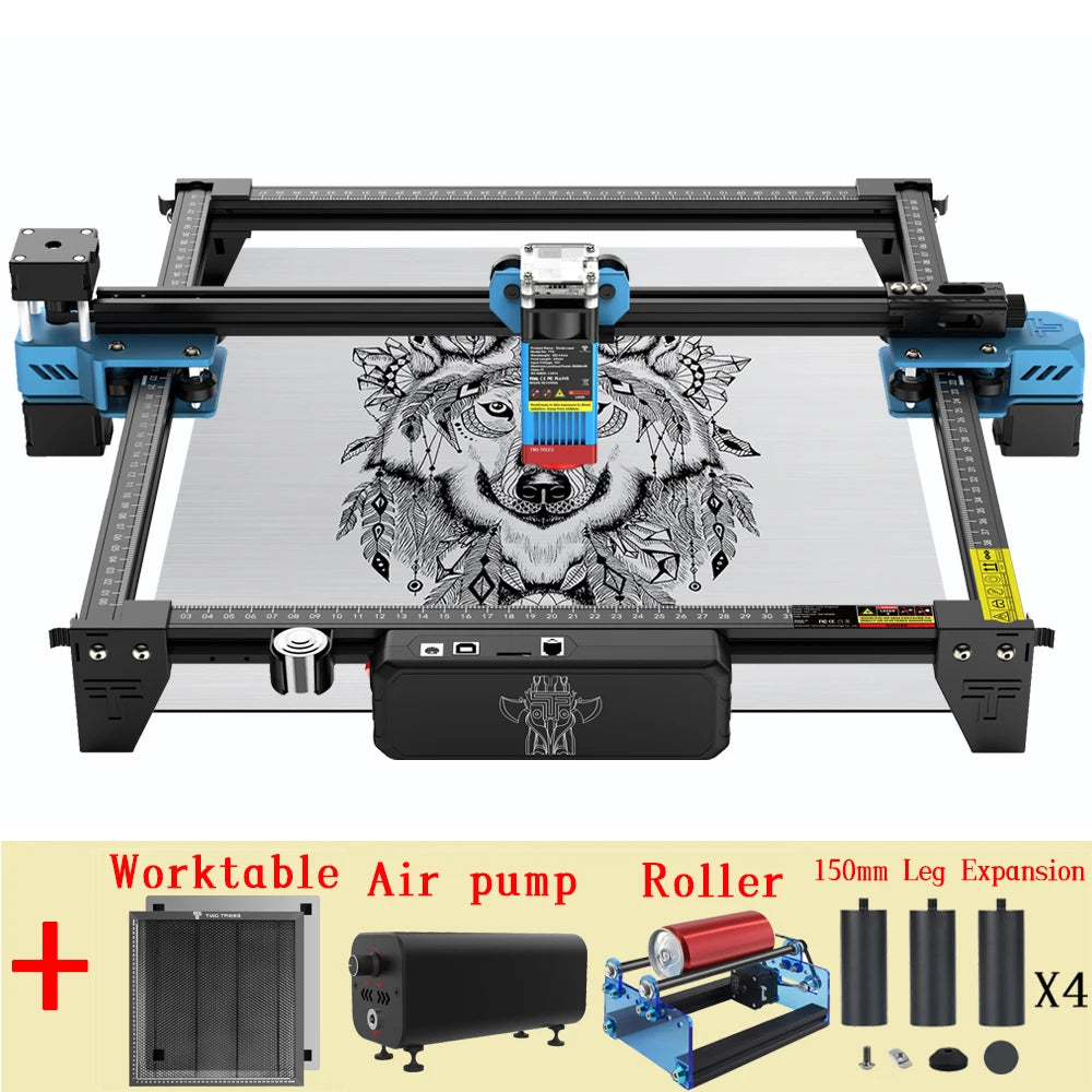 Twotrees Laser Engraving Machine TTS-55 PRO 40W TTS-10PRO 80W Metal Laser Engraver Wifi Control MDF Acrylic Acid Cutting Machine - QUORE