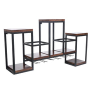 Wine Rack - Wine Bottle Rack - Wijnrek - Wijnflessenrek - Metalen Wijnfleshouder - Wandmontage - Industrieel Wandgemonteerd Wijnrek - Stijlvolle & Functionele Wijnopslag