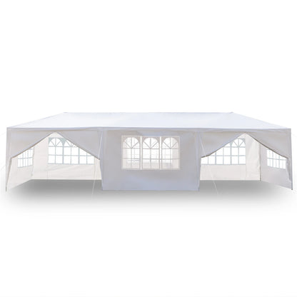 Partytent – Tent – Buitentent – Evenemententent – Waterdichte Tent – 3 X 9 Meter – Stalen Frame - Wit