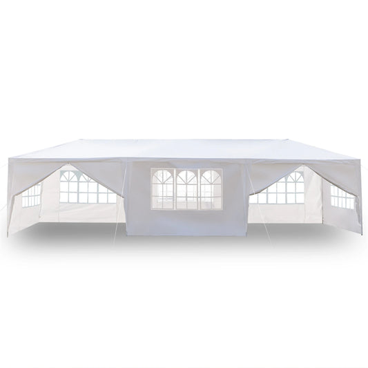 Partytent – Tent – Buitentent – Evenemententent – Waterdichte Tent – 3 X 9 Meter – Stalen Frame - Wit