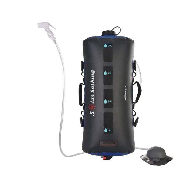 Solar Douchezak – Zonne Douche – Draagbare Douche – Outdoor Douche – 20L Inhoud – Lichtgewicht TPU Materiaal – Met Afneembare Slang - QUORE