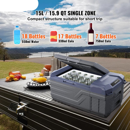 Mobiele Koelbox – Draagbare Koelkast – Mini Koelbox – Compressor Koelbox – 15 Liter – Temperatuur Instelbaar – Stil & Energiezuinig - NL40